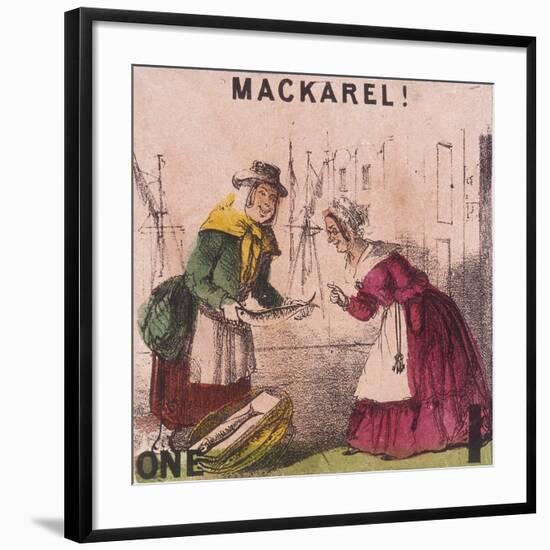 Mackarel!, Cries of London, C1840-TH Jones-Framed Giclee Print