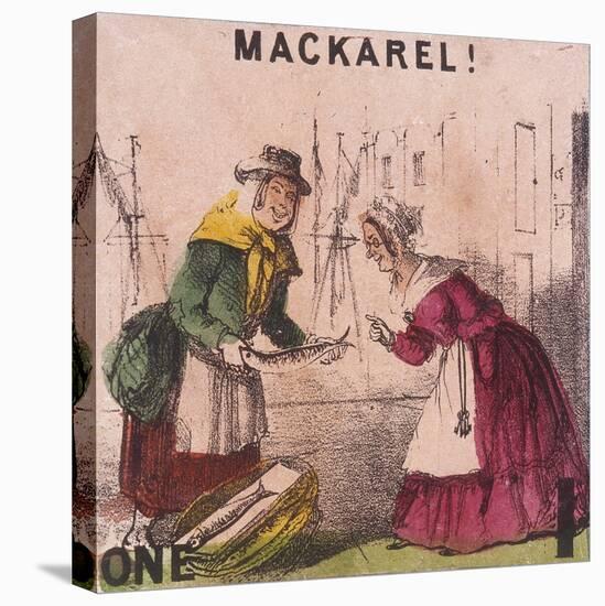 Mackarel!, Cries of London, C1840-TH Jones-Stretched Canvas