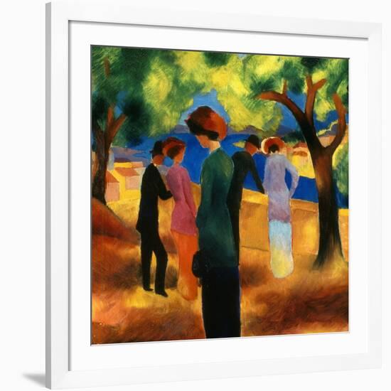 Macke: Green Jacket, 1913-Auguste Macke-Framed Giclee Print