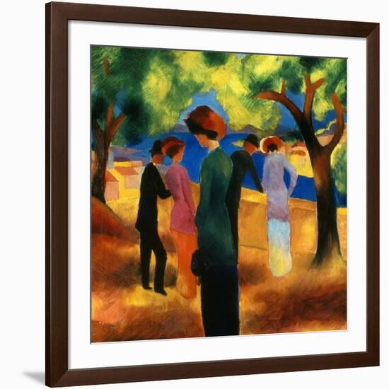 Macke: Green Jacket, 1913-Auguste Macke-Framed Giclee Print