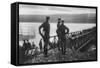 Mackensen's Army Crossing the Danube River, Romania, World War I, 1916-null-Framed Stretched Canvas