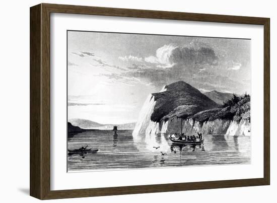 Mackenzie River, Engraving from Account of Second Expedition to Shores of Polar Sea, 1825-1827-John Franklin-Framed Giclee Print