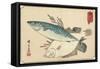 Mackerel and Halibut, Early 19th Century-Utagawa Hiroshige-Framed Stretched Canvas