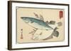 Mackerel and Halibut, Early 19th Century-Utagawa Hiroshige-Framed Giclee Print