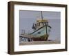 Mackerel Boat, Beer, September-Tom Hughes-Framed Giclee Print