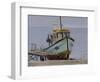 Mackerel Boat, Beer, September-Tom Hughes-Framed Giclee Print