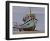 Mackerel Boat, Beer, September-Tom Hughes-Framed Giclee Print