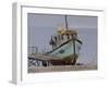 Mackerel Boat, Beer, September-Tom Hughes-Framed Giclee Print