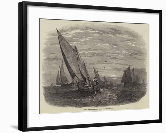 Mackerel Fishing, Brighton Boats-null-Framed Giclee Print