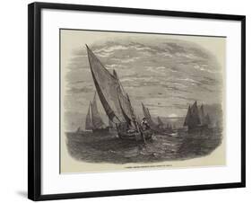 Mackerel Fishing, Brighton Boats-null-Framed Giclee Print