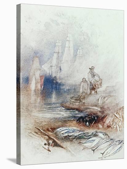 Mackerel on the Beach, circa 1830-35-J. M. W. Turner-Stretched Canvas