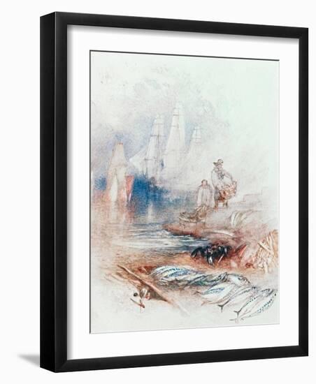 Mackerel on the Beach-J M W Turner-Framed Giclee Print