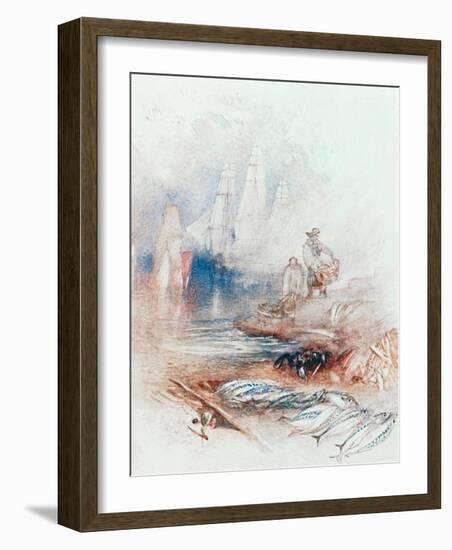 Mackerel on the Beach-J M W Turner-Framed Giclee Print