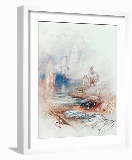 Mackerel on the Beach-J M W Turner-Framed Giclee Print