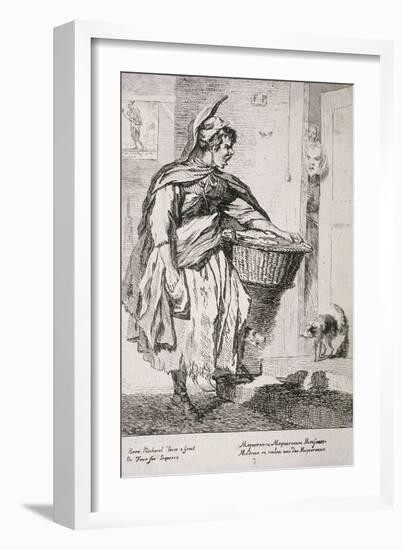 Mackerel Seller, Cries of London, 1760-Paul Sandby-Framed Giclee Print