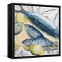 Mackerel with Oysters and Lemons, 1993-Carolyn Hubbard-Ford-Framed Stretched Canvas
