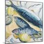 Mackerel with Oysters and Lemons, 1993-Carolyn Hubbard-Ford-Mounted Giclee Print