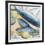 Mackerel with Oysters and Lemons, 1993-Carolyn Hubbard-Ford-Framed Giclee Print