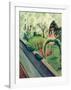 Mackes Garden in Bonn-Auguste Macke-Framed Giclee Print