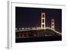 Mackinac Bridge at Night-Paul Souders-Framed Photographic Print