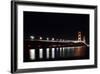 Mackinac Bridge at Night-cristalsimon-Framed Photographic Print
