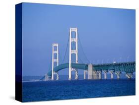 Mackinac Bridge, Mackinaw City, Michigan, USA-Michael Snell-Stretched Canvas