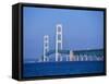 Mackinac Bridge, Mackinaw City, Michigan, USA-Michael Snell-Framed Stretched Canvas