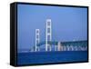 Mackinac Bridge, Mackinaw City, Michigan, USA-Michael Snell-Framed Stretched Canvas