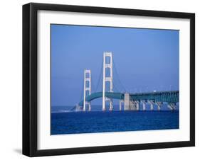 Mackinac Bridge, Mackinaw City, Michigan, USA-Michael Snell-Framed Photographic Print