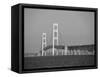 Mackinac Bridge, Mackinaw City, Michigan, USA-Michael Snell-Framed Stretched Canvas