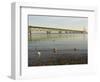 Mackinac Bridge, Mackinaw City, Michigan, USA-Peter Hawkins-Framed Photographic Print