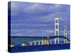 Mackinac Bridge, Michigan, USA-Chuck Haney-Stretched Canvas