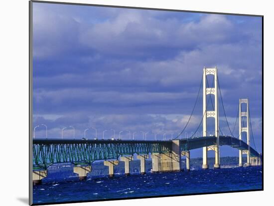 Mackinac Bridge, Michigan, USA-Chuck Haney-Mounted Photographic Print