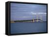 Mackinac Bridge, Michigan, USA-null-Framed Stretched Canvas