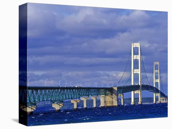 Mackinac Bridge, Michigan, USA-Chuck Haney-Stretched Canvas