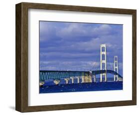 Mackinac Bridge, Michigan, USA-Chuck Haney-Framed Photographic Print