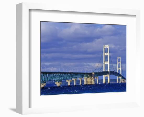 Mackinac Bridge, Michigan, USA-Chuck Haney-Framed Photographic Print