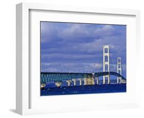 Mackinac Bridge, Michigan, USA-Chuck Haney-Framed Photographic Print