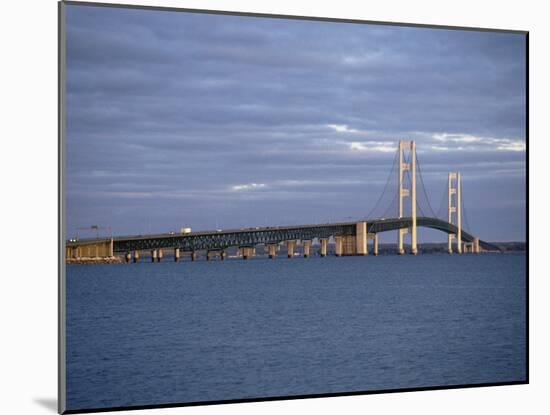 Mackinac Bridge, Michigan, USA-null-Mounted Photographic Print