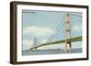 Mackinac Bridge, Michigan-null-Framed Art Print