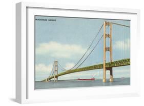 Mackinac Bridge, Michigan-null-Framed Art Print