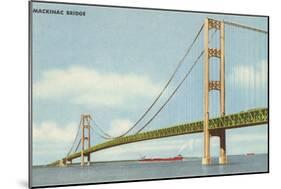 Mackinac Bridge, Michigan-null-Mounted Art Print