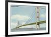 Mackinac Bridge, Michigan-null-Framed Art Print