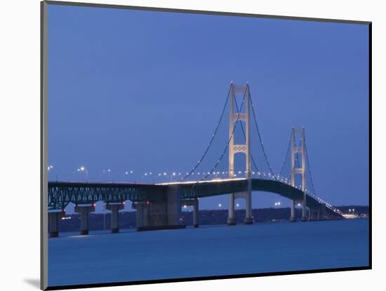 Mackinac Bridge, Straits of Mackinac Between Lakes Michigan and Huron, Michigan, USA-Walter Bibikow-Mounted Photographic Print