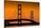 Mackinac Bridge Sunset-Steve Gadomski-Stretched Canvas