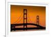 Mackinac Bridge Sunset-Steve Gadomski-Framed Photographic Print