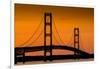 Mackinac Bridge Sunset-Steve Gadomski-Framed Photographic Print