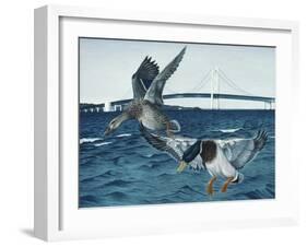 Mackinac Mallards-Rusty Frentner-Framed Giclee Print