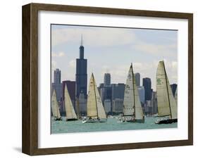 Mackinac Race-Jeff Roberson-Framed Premium Photographic Print