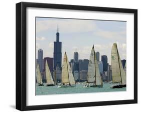 Mackinac Race-Jeff Roberson-Framed Premium Photographic Print